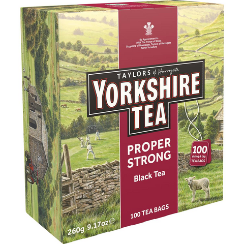 Taylors Of Harrogate Yorkshire Extra Strong Tea Bags 100 Pack