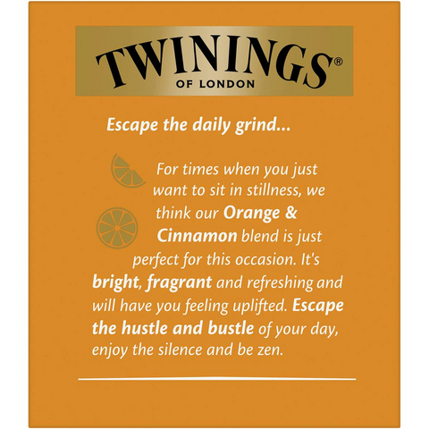 Twinings Orange & Cinnamon Tea Bags 10 Pack