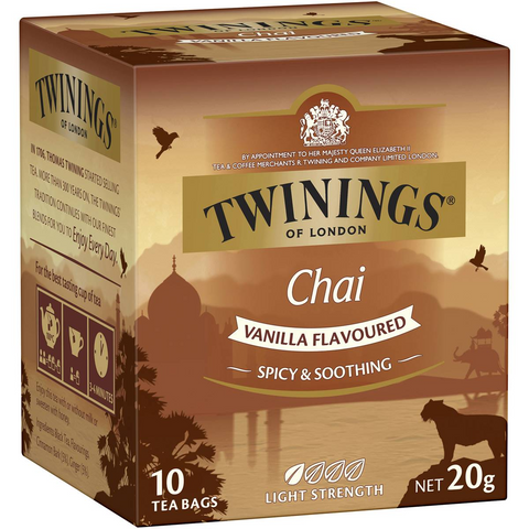 Twinings Chai Vanilla Tea Bags 10 Pack