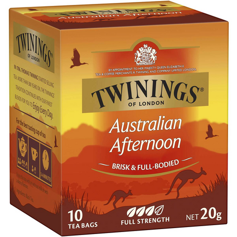 Twinings Australian Afternoon Black Tea Bags 10 Pack