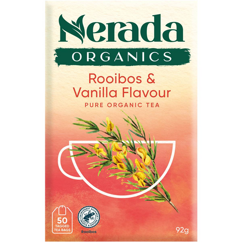 Nerada Organic Rooibos & Vanilla Tea Bags 50 Pack