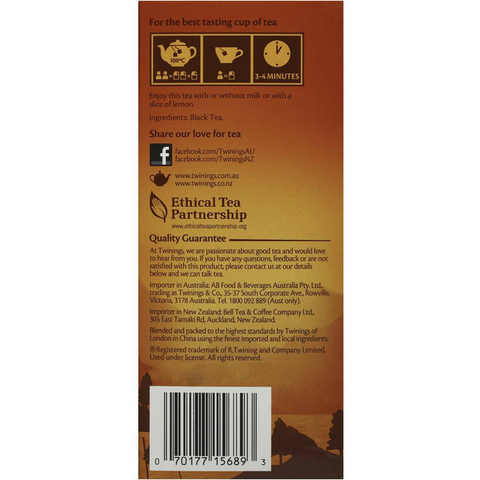 Twinings Ceylon Orange Pekoe Tea Bags 50 Pack