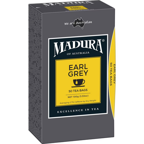 Madura Earl Grey Tea Bags 50 Pack 100g