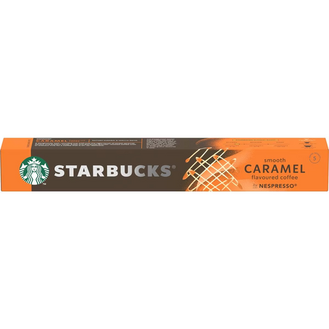 Starbucks By Nespresso Smooth Caramel Flavoured Coffee Pods Capsules 10 Pack