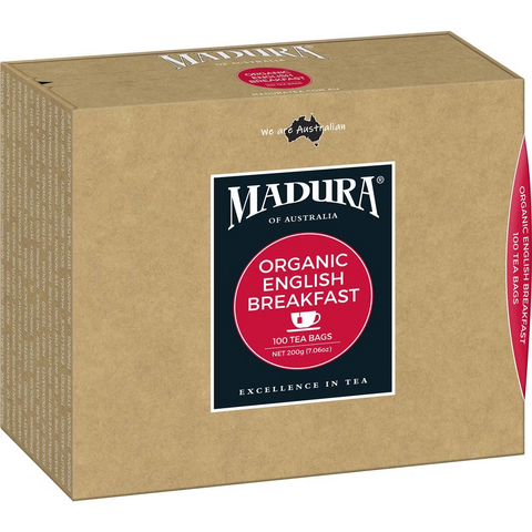 Madura Organic English Breakfast Tea Bags 100ea