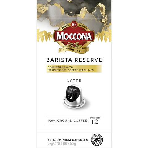 Moccona Barista Reserve Coffee Capsules Latte 12 10 Pack