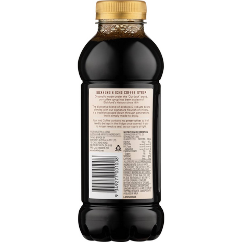 Bickford's Iced Coffee Syrup 500ml