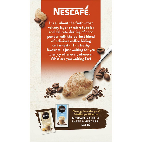 Nescafe Cappuccino Coffee Sachets 10 Pack