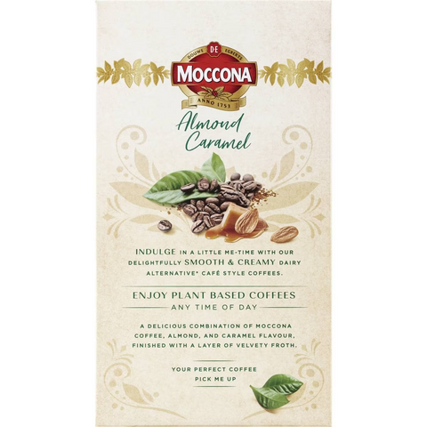 Moccona Plant Based Coffee Sachets Almond Caramel Latte 8 Pack