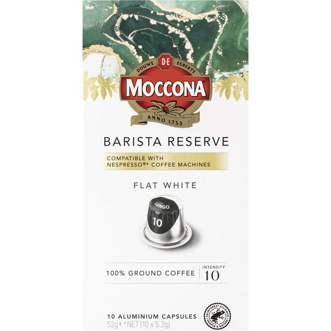 Moccona Barista Reserve Flat White Capsules 10 Pack