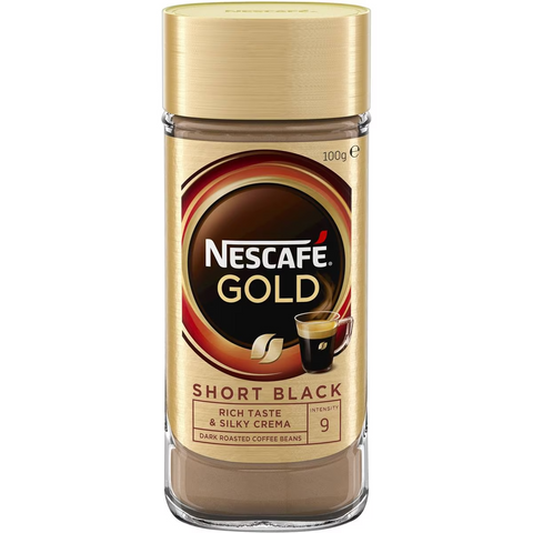 Nescafe Gold Short Black Soluble Instant Coffee 100g