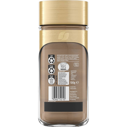 Nescafe Gold Short Black Soluble Instant Coffee 100g