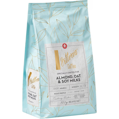 Vittoria Coffee Beans Crafted For Almond, Oat & Soy Milk 500g