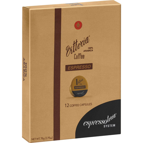 Vittoria Espressotoria Espresso Coffee Capsules 12 Pack