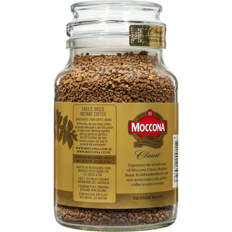 Moccona Freeze Dried Instant Coffee Classic Medium Roast 200g