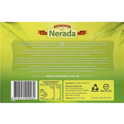 Nerada Tea Bags 200 Pack 400g