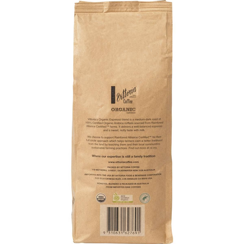 Vittoria Organic Coffee Beans Organic 1kg