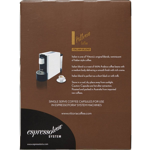 Vittoria Espressotoria Italian Coffee Capsules 12 Pack