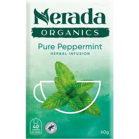 Nerada Organic Peppermint Tea Bags 40 Pack 60g