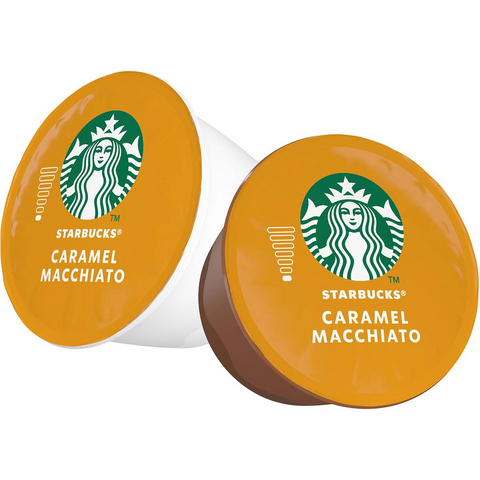 Starbucks By Nescafe Dolce Gusto Caramel Macchiato Coffee Pods Capsules 6 Pack