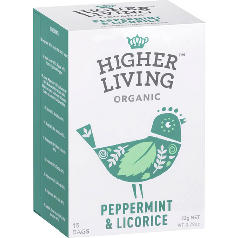 Higher Living Peppermint & Licorice Tea 15 Pack