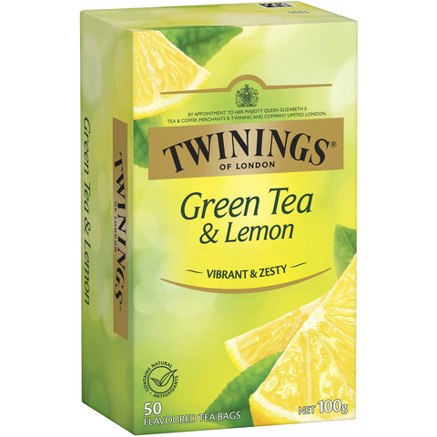 Twinings Green Tea & Lemon Tea Bags 50 Pack