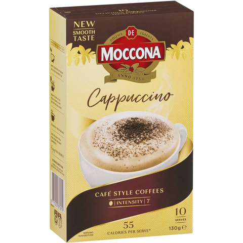 Moccona Coffee Sachets Cappuccino 10 Pack