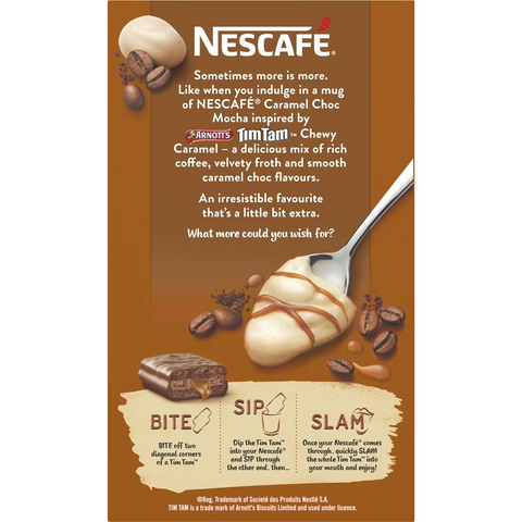 Nescafe Caramel Choc Mocha Tim Tam Coffee Sachets 8 Pack