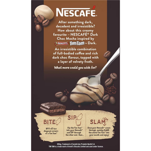 Nescafe Dark Choc Mocha Tim Tam Coffee Sachets 8 Pack