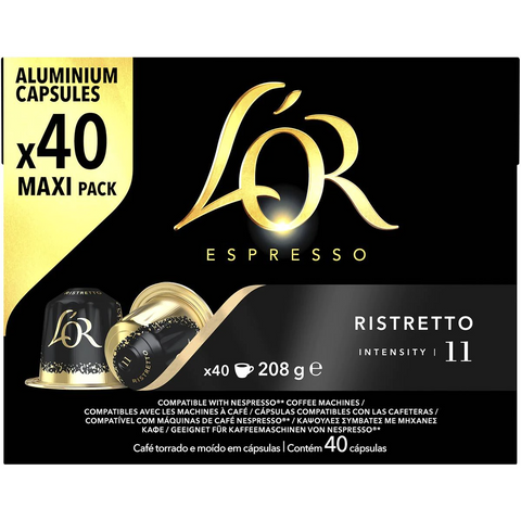 L'or Espresso Ristretto Coffee Capsules 40 Pack