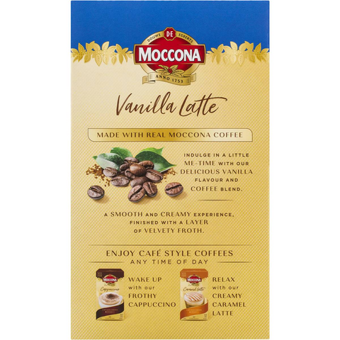 Moccona Coffee Sachets Vanilla Latte 10 Pack