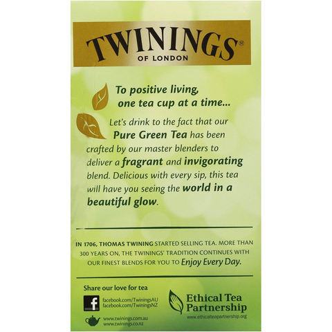 Twinings Pure Green Tea Bags 50 Pack