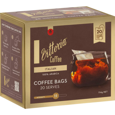 Vittoria Coffee Bags Italian 20 Pack