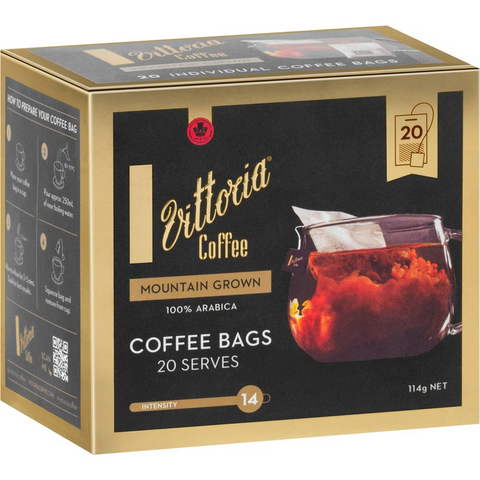 Vittoria Coffee Bags Mountain Grown 20 Pack