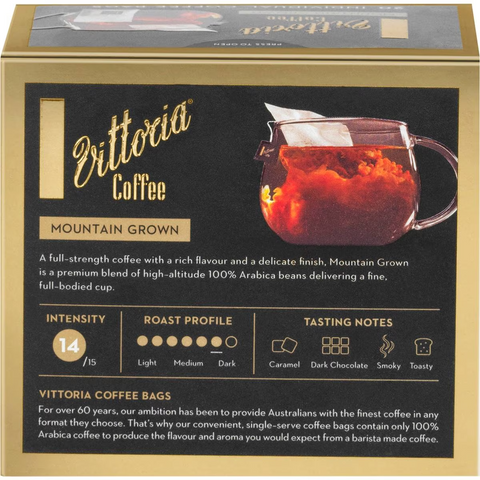 Vittoria Coffee Bags Mountain Grown 20 Pack