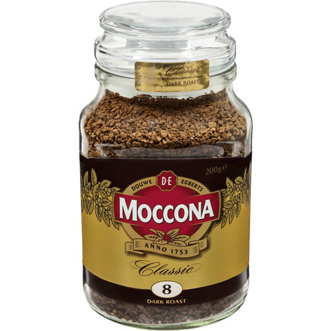 Moccona Freeze Dried Instant Coffee Classic Dark Roast 200g