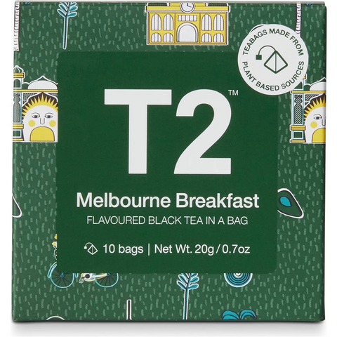 T2 Melbourne Breakfast Tea Bags 10 Pack