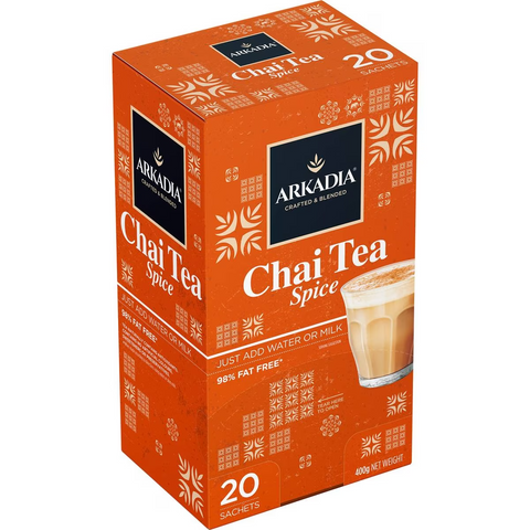 Arkadia Chai Tea Spice Sachets 20 Pack