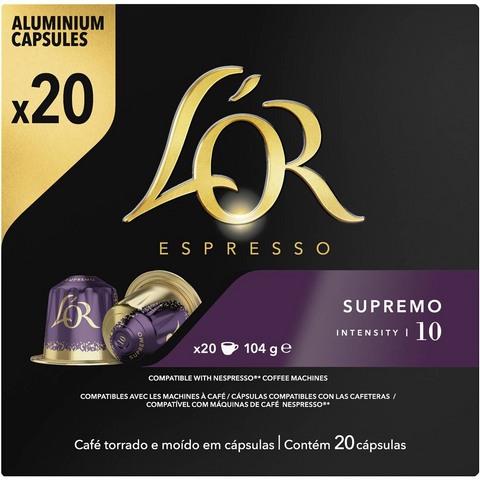 L'or Espresso Supremo Coffee Capsules 20 Pack