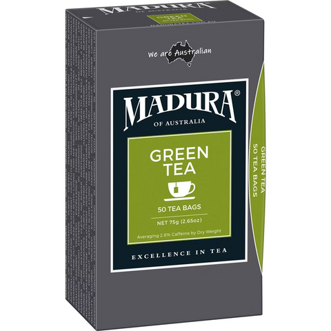 Madura Green Tea Bags 50 Pack 75g