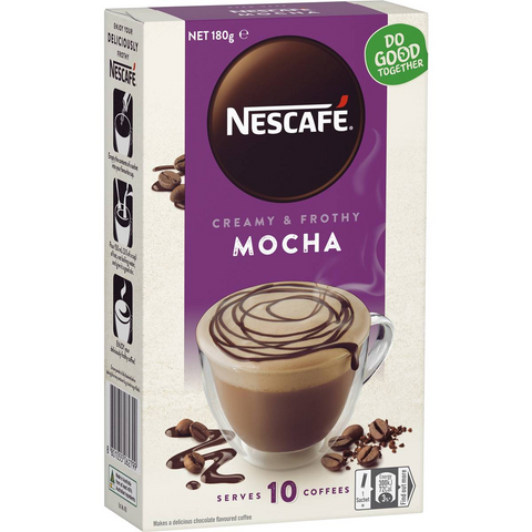 Nescafe Mocha Coffee Sachets 10 Pack