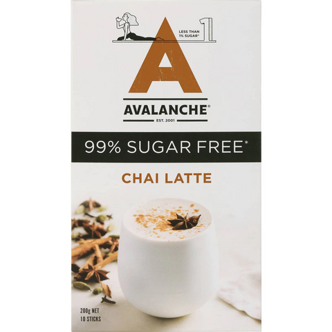 Avalanche 99% Sugar Free Chai Latte 10 Pack