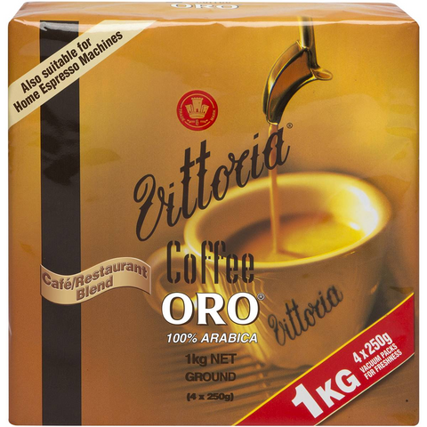 Vittoria Oro Ground Coffee Oro 1kg