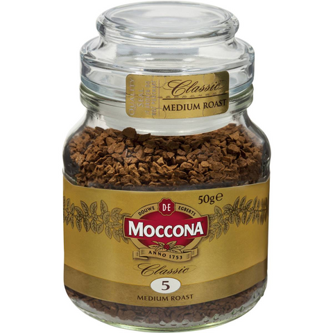 Moccona Freeze Dried Instant Coffee Classic Medium Roast 50g