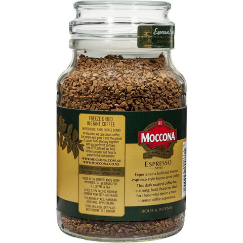 Moccona Freeze Dried Instant Coffee Espresso Style 200g