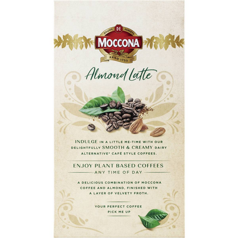 Moccona Plant Based Coffee Sachets Almond Latte 8 Pack