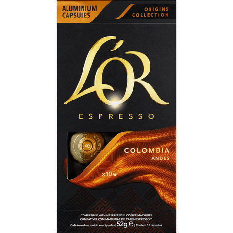 L'or Espresso Colombia Intensity 8 Coffee Capsules 10 Pack