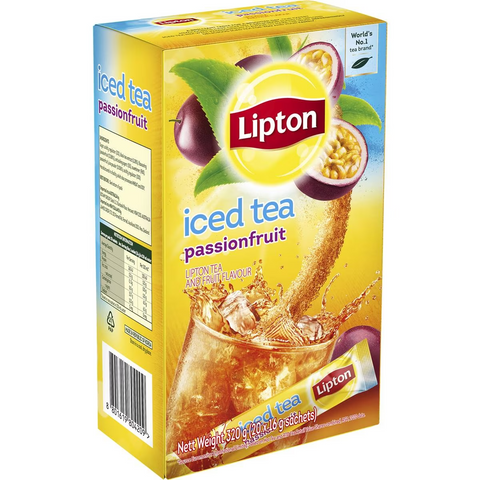 Lipton Iced Tea Passionfruit Sachets 20 Pack