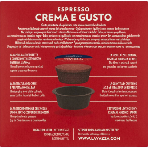 Lavazza Crema E Gusto A Modo Mio Coffee Pods 16 Pack