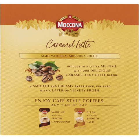 Moccona Caramel Latte Coffee Sachets 30 Pack